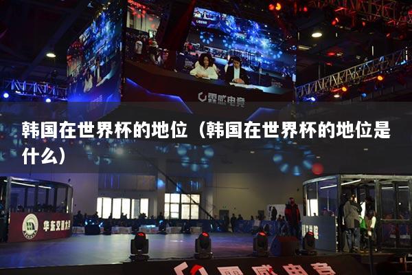 韩国在世界杯的地位(韩国在世界杯的地位是什么)