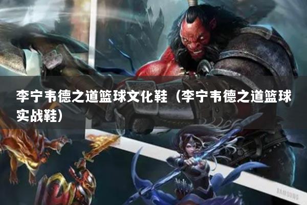 李宁韦德之道篮球文化鞋(李宁韦德之道篮球实战鞋)