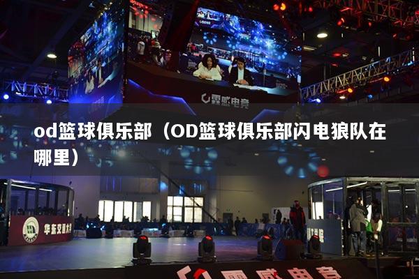 od篮球俱乐部(OD篮球俱乐部闪电狼队在哪里)